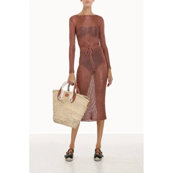 Simkhai Dresses & Skirts - Zimmermann Anneke Metallic-Knit‎ Midi Dress Size XS